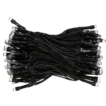 (DL) Instalatie lumini de exterior pentru gradina, 9 metri, 120 LED-uri forma cristal, cu baterii, galben