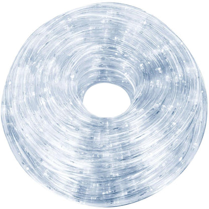 Instalatie tub furtun luminos pentru Craciun, 240 LED-uri, 10 m, pentru exterior, alb rece