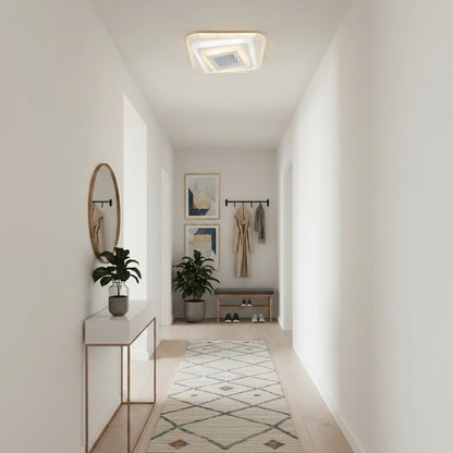 Lustra LED NEXA Patrat 3D, 36W, Alb, Lumina Rece/Calda/Neutra