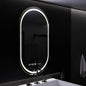 Oglinda LED Ovala, 50x80cm, Roven Senzor MotionGlow Marcello, Sistem Dezaburire, Ceas & Termometru, Dimabila