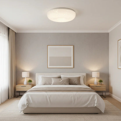 Plafoniera LED 35 cm, 31W, 3000K / 4000K / 6000K, Alb, Metal si Acril