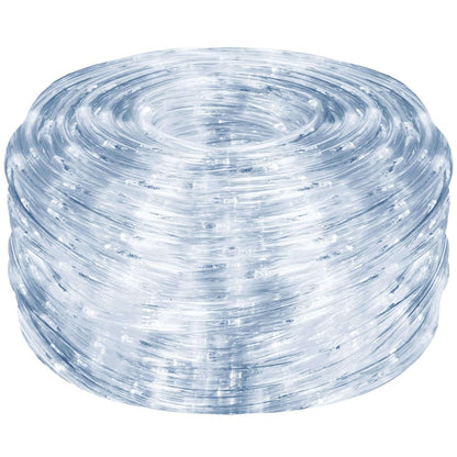Instalatie tub furtun luminos pentru Craciun, 240 LED-uri, 10 m, pentru exterior, alb rece