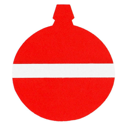 Brad de Craciun din pasla pentru copii, 115x80 cm, cu 26 decoratiuni