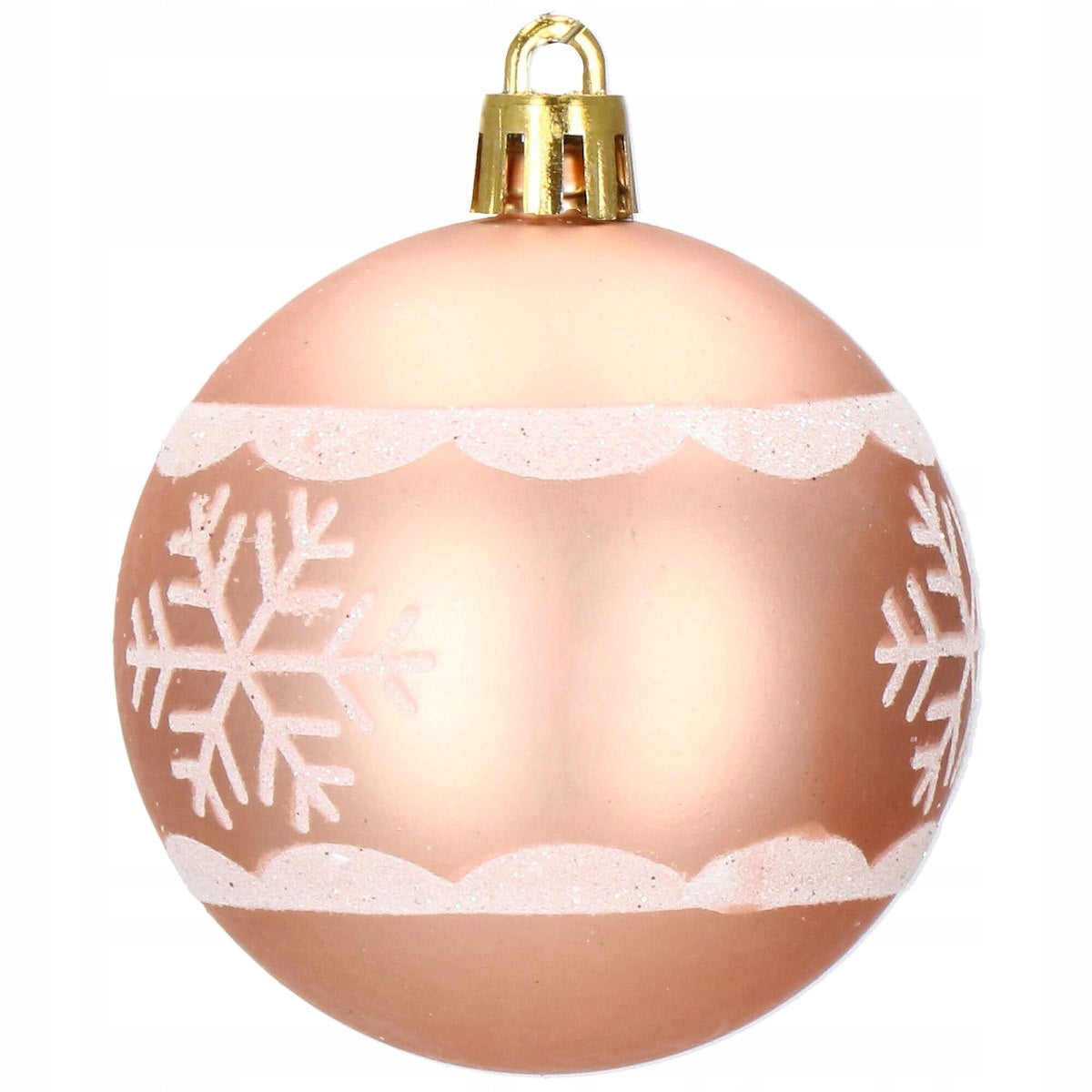 Set globuri si decoratiuni de Craciun, 86 piese, diverse dimensiuni, alb auriu