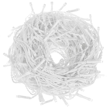 Ghirlanda luminoasa tip perdea cu flash 500 LED-uri, 20m, pentru interior/exterior, iluminare multicolora