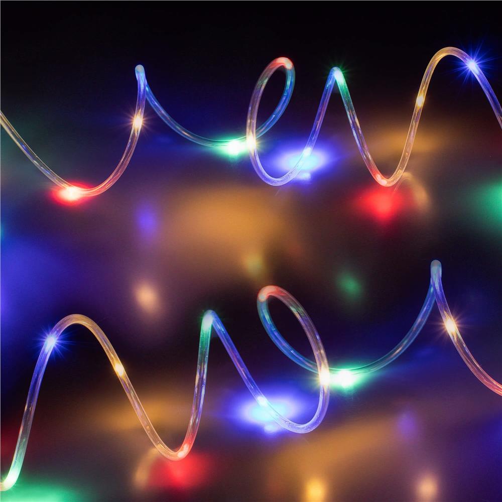 (DL) Instalatie tub furtun luminos pentru Craciun cu baterii 3xAA, 50 LED-uri, 5m, multicolor