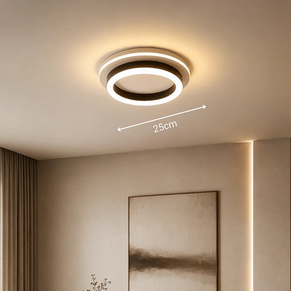 Lustra LED MODERNA 24W, Diametru 20cm, Rotunda, lumina Rece/Calda/Neutra, Negru