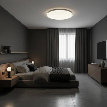 Plafoniera LED Hexagon 23 cm, 22W, 3000K / 4000K / 6000K, Alb, Metal si Acril