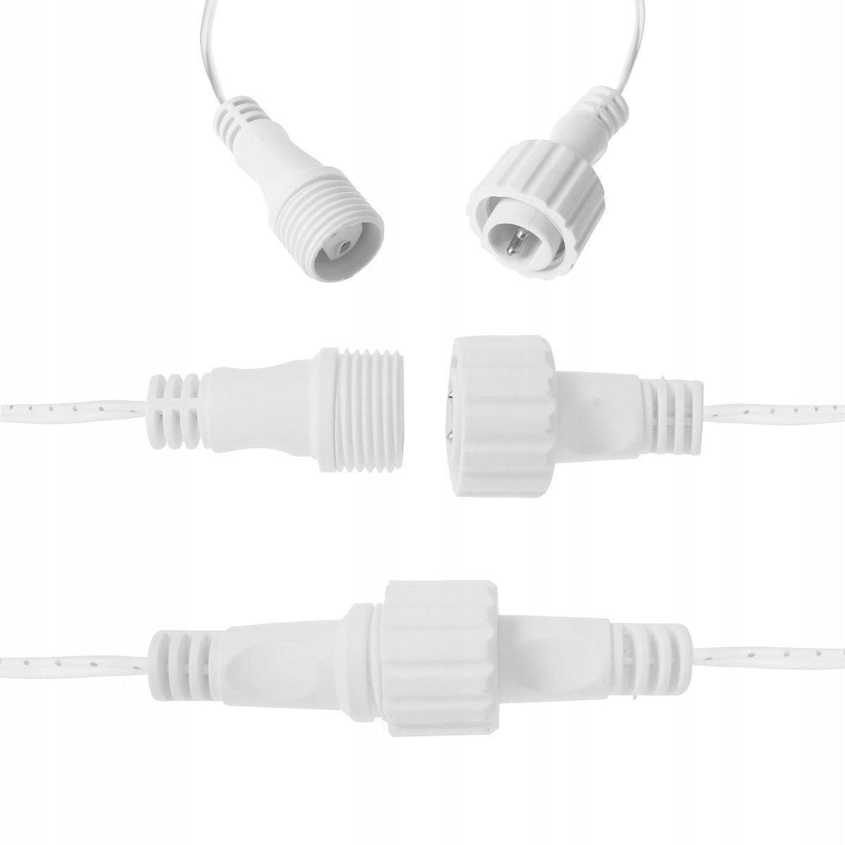 Ghirlanda luminoasa tip perdea cu flash 500 LED-uri, 20m, pentru interior/exterior, iluminare galbena