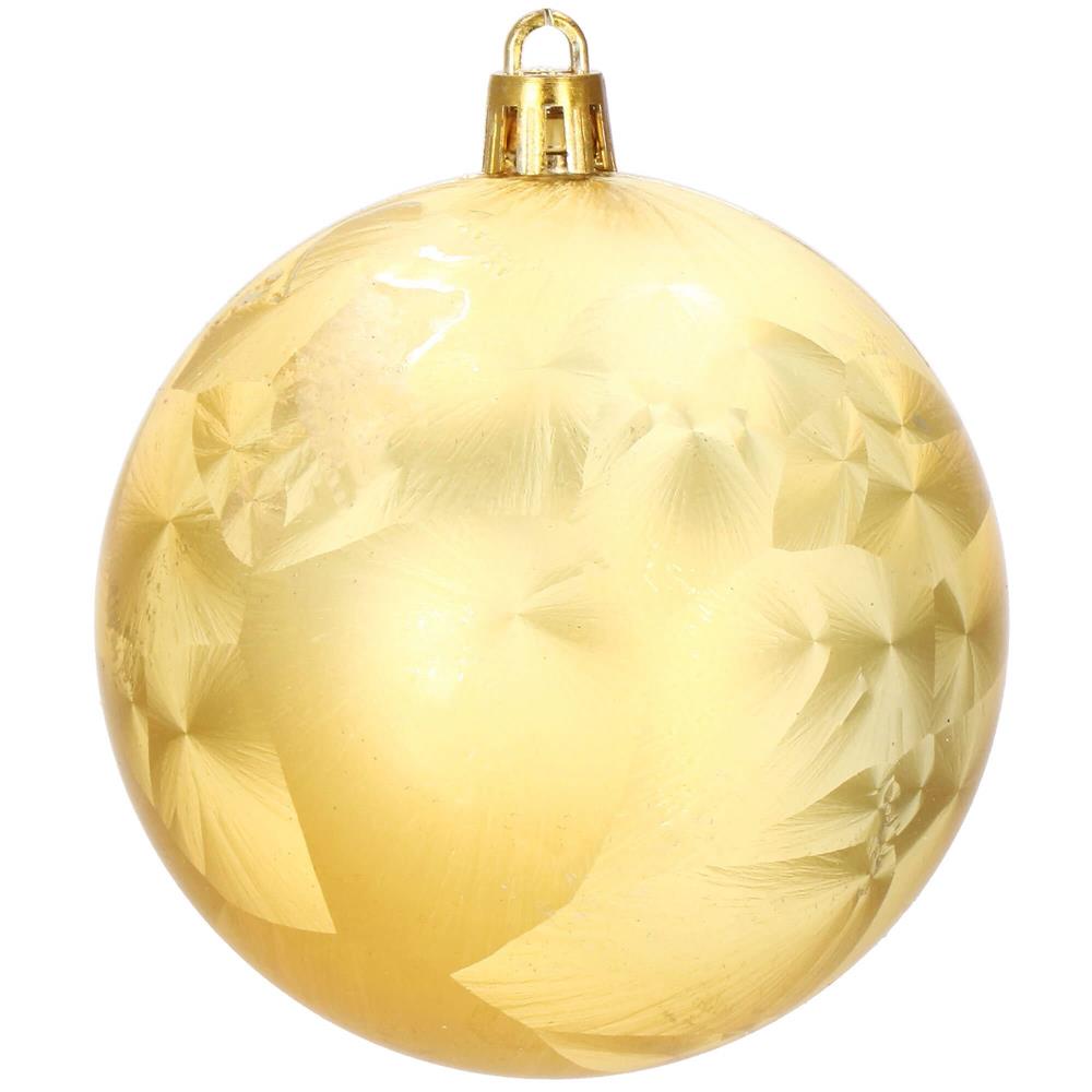 Set globuri de Craciun, 16 bucati, 8cm, 6 modele, auriu