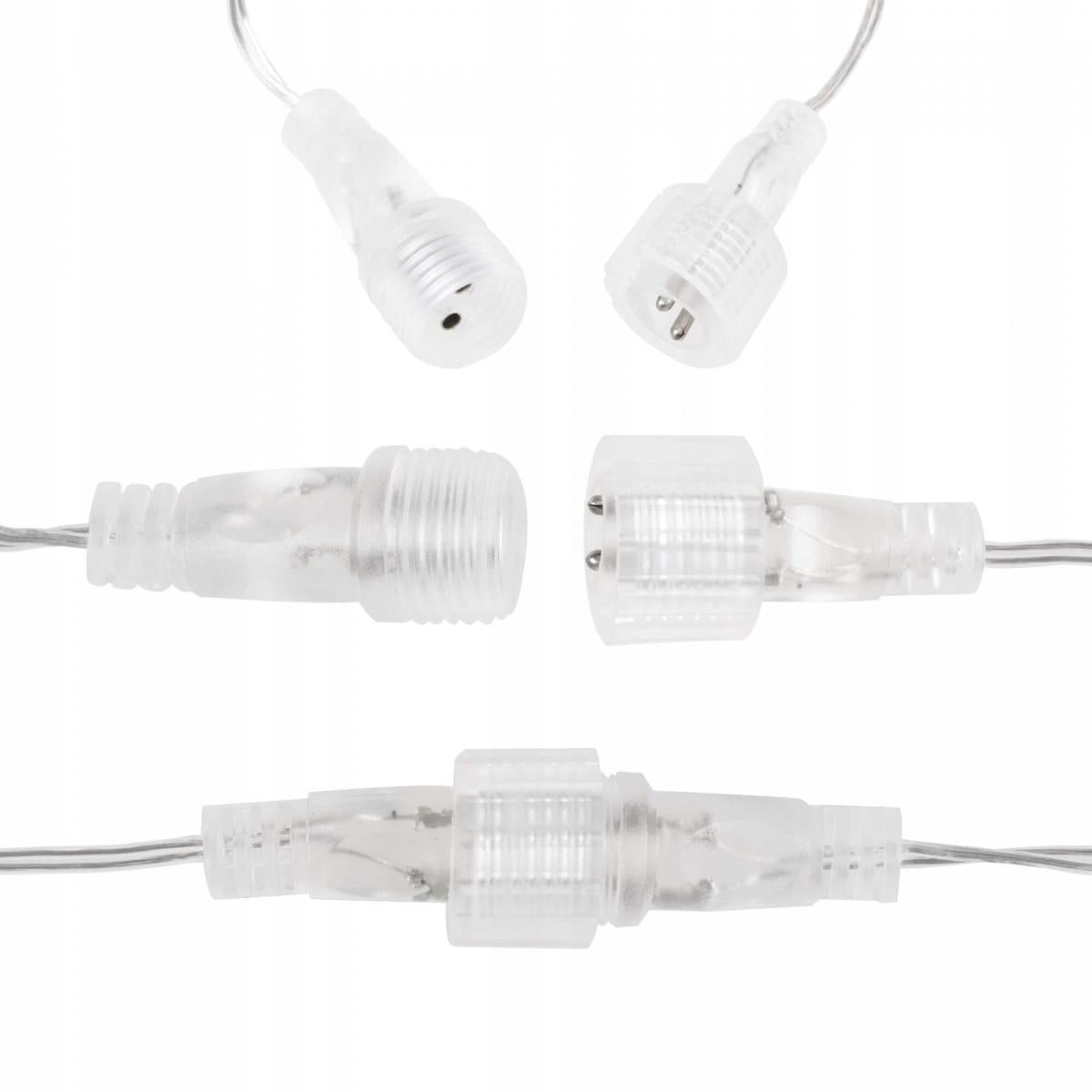 (DL) Instalatie lumina tip perdea cu 92 LED-uri, 2m, pentru interior/exterior, stelute iluminare alba