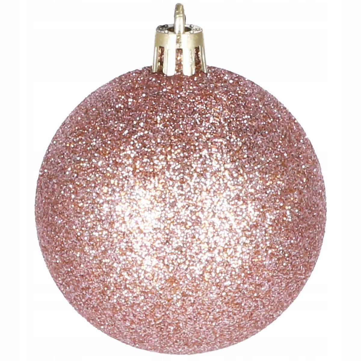 Set globuri si decoratiuni de Craciun, 101 piese, diverse dimensiuni, roz auriu