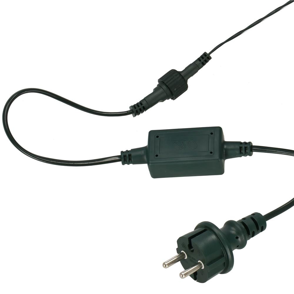 Ghirlanda luminoasa tip perdea Premium 500 LED-uri, 22,5m, 30Wati, interior/exterior, cu flash, alb rece