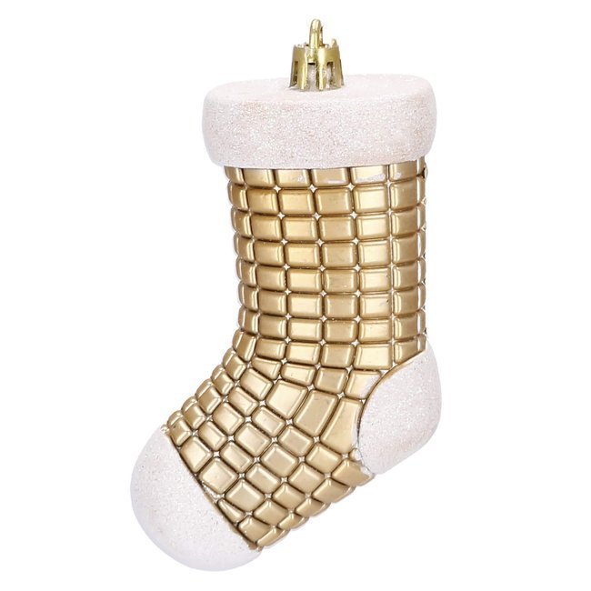 Set globuri si decoratiuni de Craciun, 72 piese, diverse dimensiuni, auriu