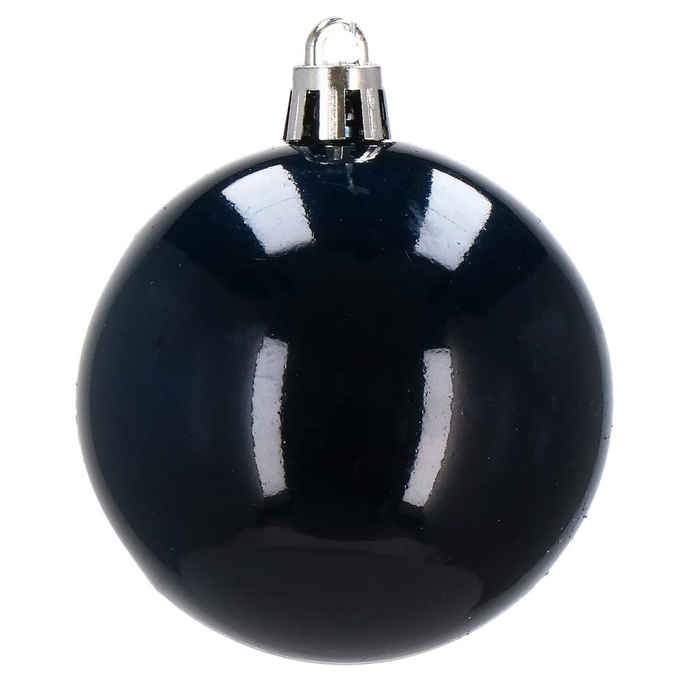 Set globuri de Craciun, 20 bucati, 3 modele, 4cm, albastru marin