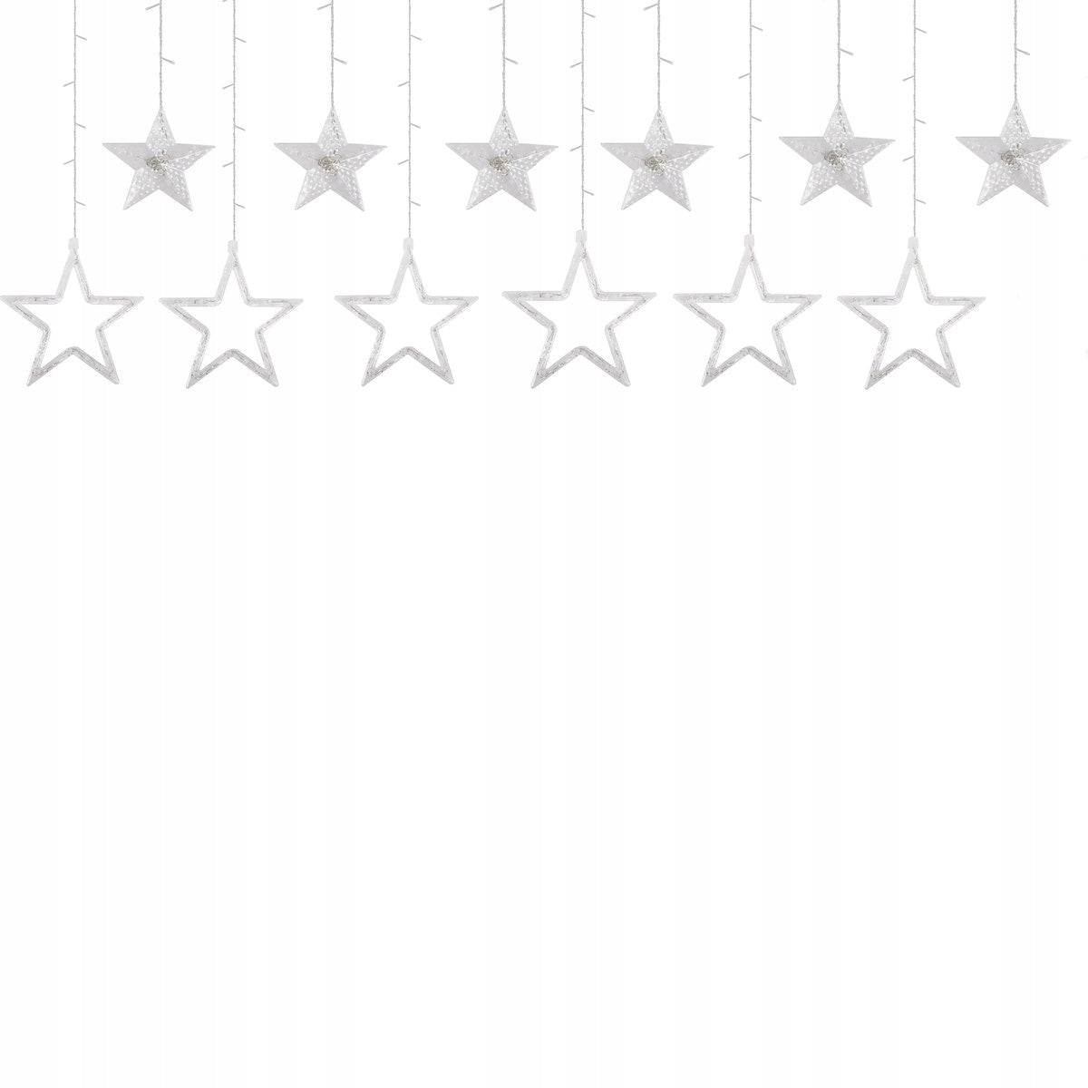 (DL) Instalatie lumina tip perdea cu 138 LED-uri, 2m, pentru interior/exterior, iluminare alb rece