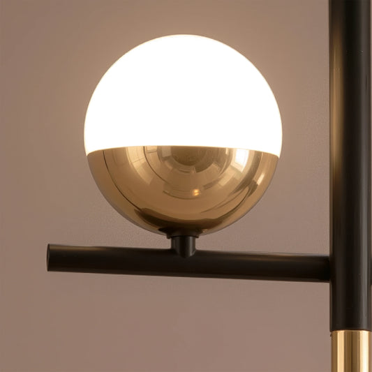 Lustra LED cu Telecomanda Damara 55W Dimabila Alb Negru