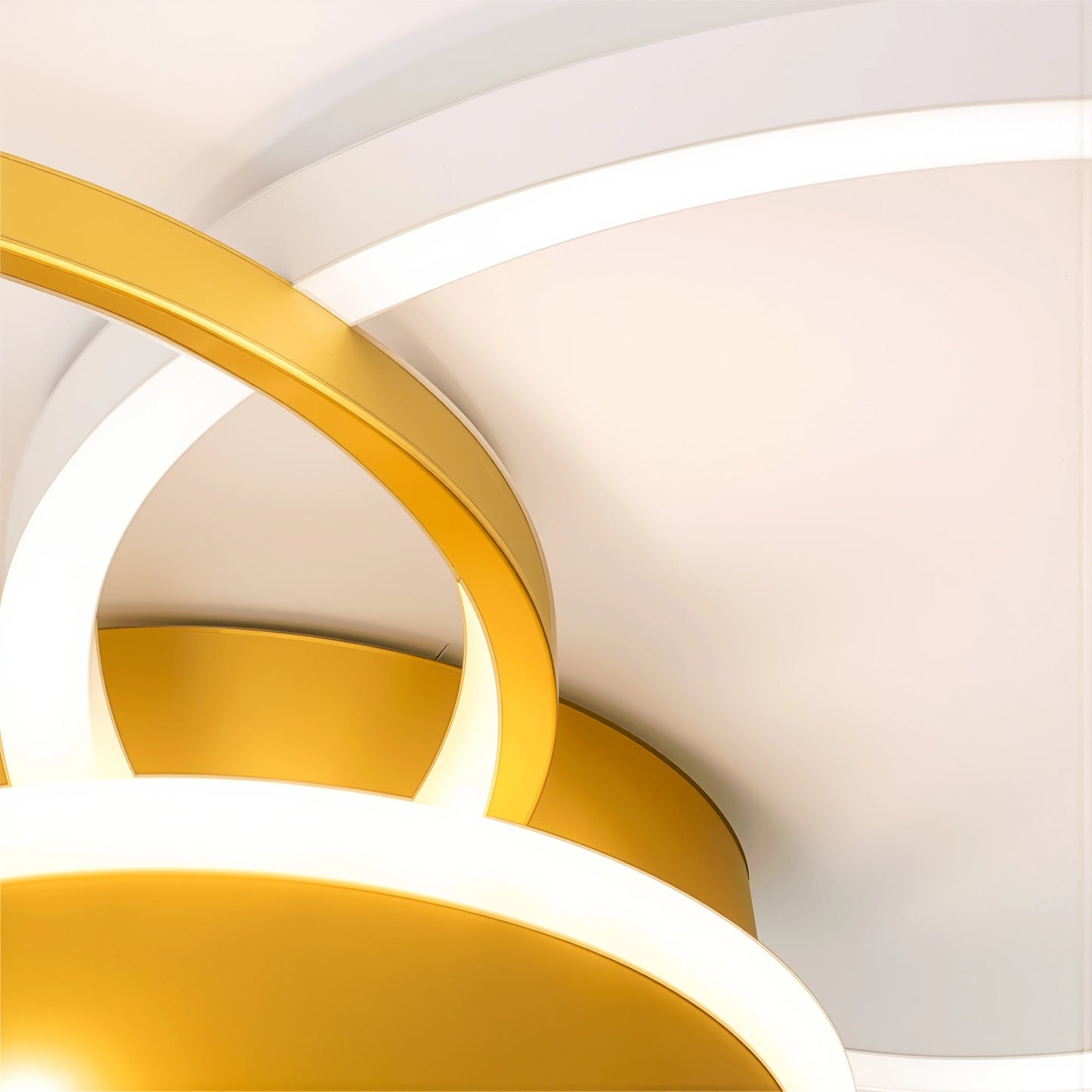 Lustra LED cu Telecomanda Killian 120W Dimabila Alb Auriu