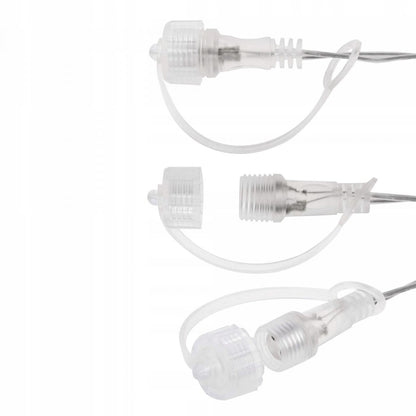 (DL) Instalatie lumina tip perdea cu 138 LED-uri, 2m, pentru interior/exterior, stelute iluminare alba