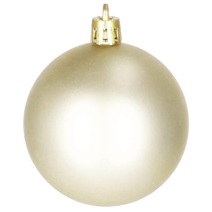 Set globuri de Craciun, 20 bucati, 5 modele, 6cm, auriu