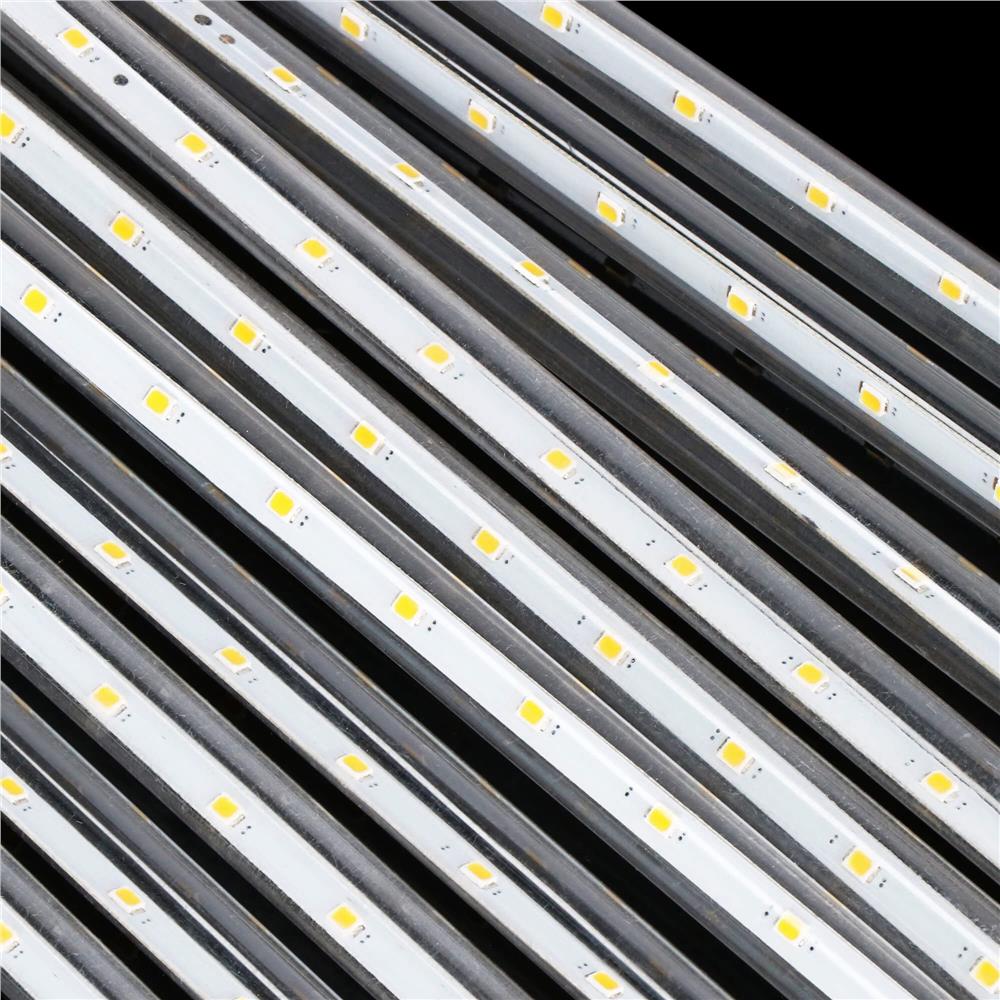 Instalatie de Craciun, 10 tuburi, 50cm, 480 LED, ploaie de meteoriti, galben