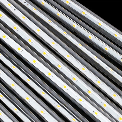 Instalatie de Craciun, 10 tuburi, 50cm, 480 LED, ploaie de meteoriti, galben