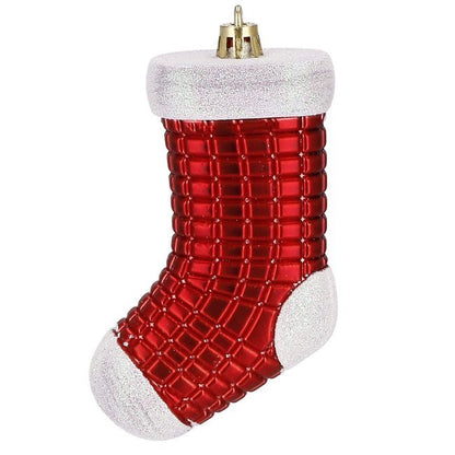 Set globuri si decoratiuni de Craciun, 72 piese, diverse dimensiuni, rosu