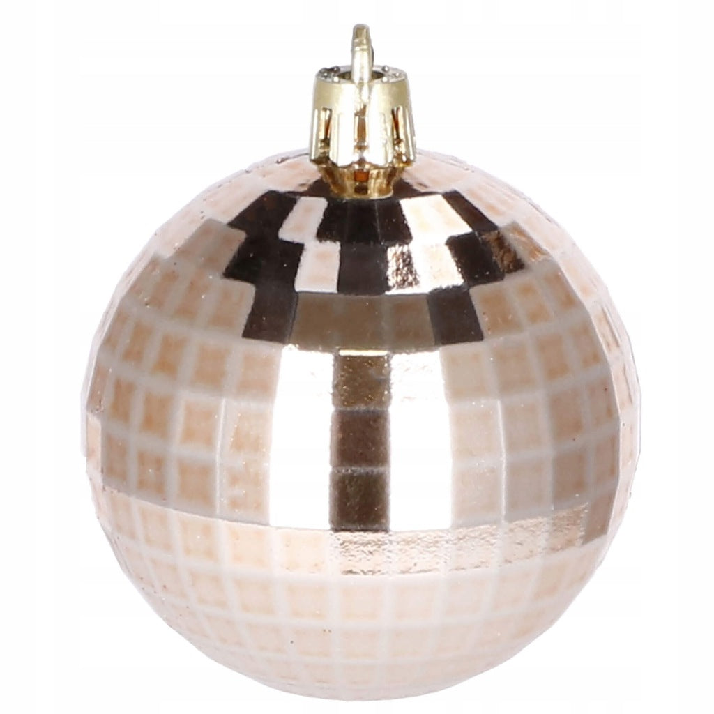 Set globuri si decoratiuni de Craciun, 51 piese, diverse dimensiuni, roz