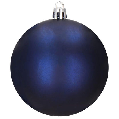 Set globuri de Craciun, 30 bucati, 6 modele, 8cm, albastru inchis