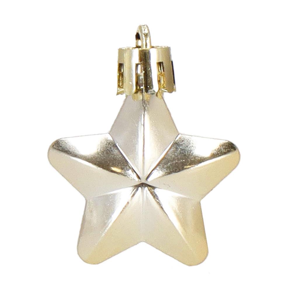 Set globuri si decoratiuni de Craciun, 70 piese, diverse dimensiuni, auriu si crem