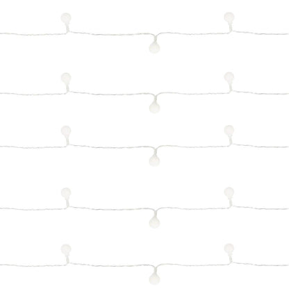 Instalatie bile luminoase pentru gradina, 7,5 metri, 50 LED-uri, cu baterii, multicolor