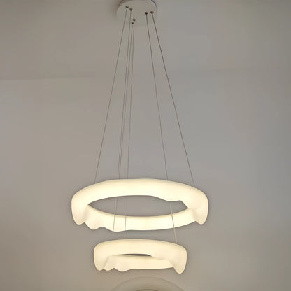 Lustra LED, suspendata cu Telecomanda, AMADEO, 90W, Lumina Rece/Calda/Neutra, Dimabila, Inaltime Reglabila, Alb, LT271