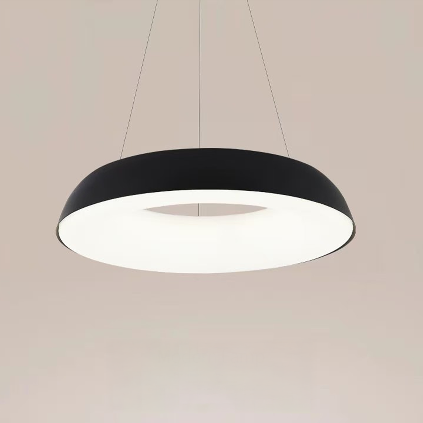 Lustra LED suspendata cu Telecomanda CHIARA, 37W, Lumina Rece/Calda/Neutra, Dimabila, Negru