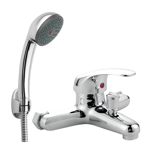 Baterie Cada, Para Dus Si Furtun Inclus, Aliaj, Cartus Ceramic, Crom, CD001 – culoare argintie – RegalStore, iluminat in