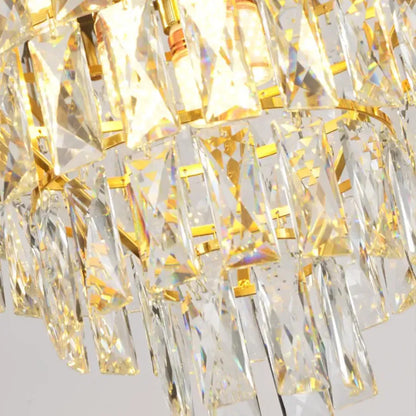 Candelabru Cristal VERSAILLES Petito 3xE14, Diametru 30cm, Auriu Lucios si Alb, Inaltime Reglabila