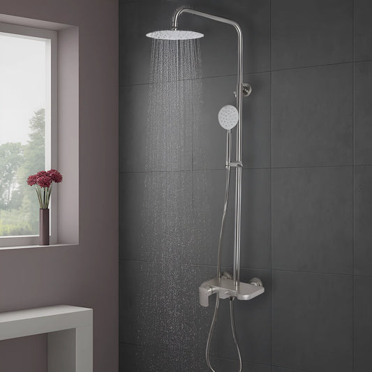 Coloana Dus, Inox SUS304, Satinat, N/LY001