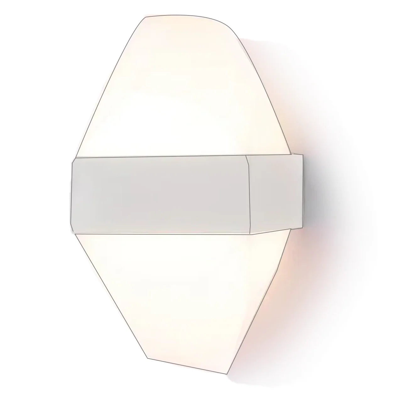Aplica LED Exterior ICEBERG 10W Metal IP65 Alb