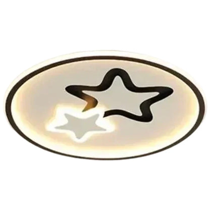 Lustra LED Emeliana cu telecomanda 57W Acril si Metal Lumina Rece/Calda/Neutra Dimabila Alb cu Negru
