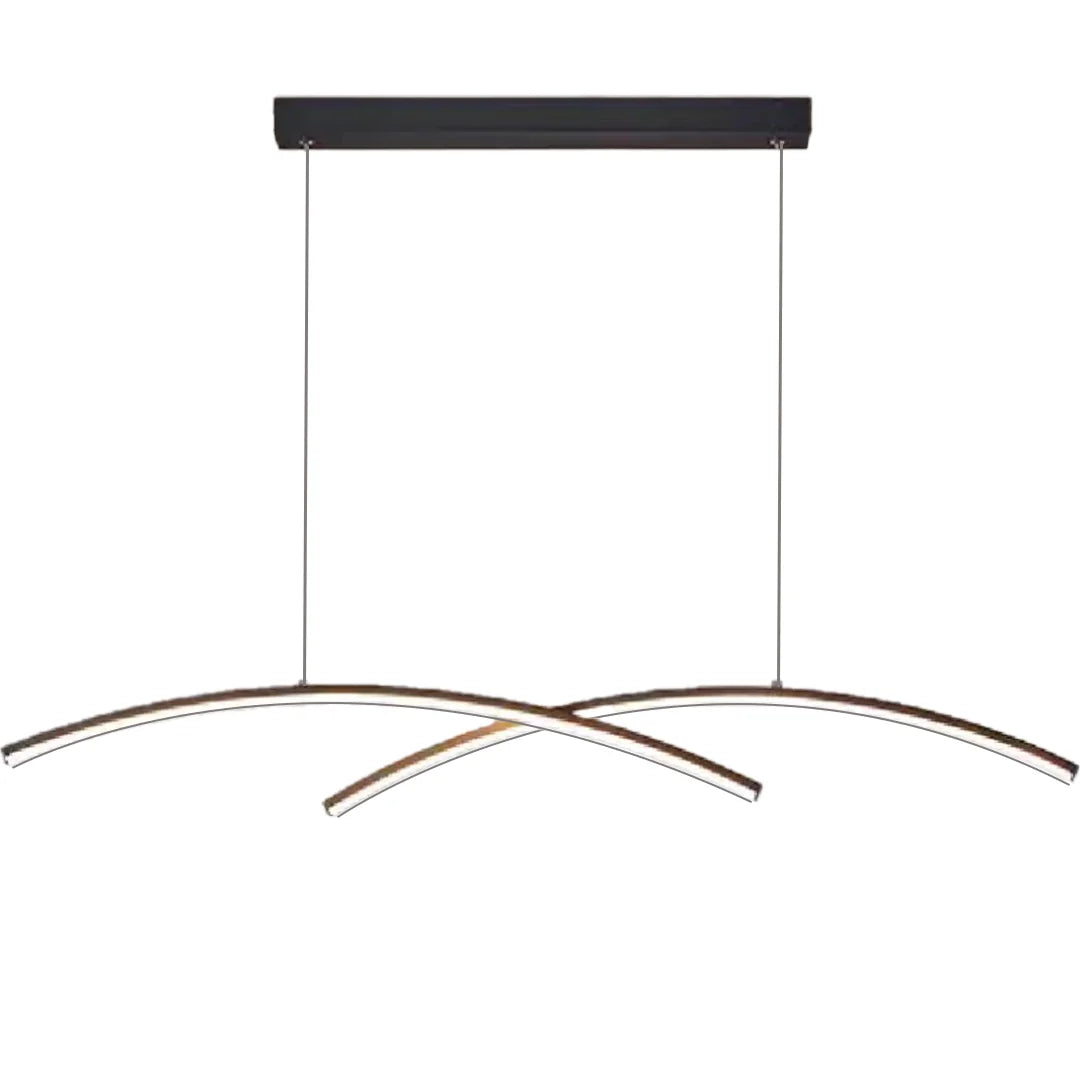 Lustra LED cu telecomanda STUDIO GILDIS, 30W, lumina Rece/Calda/Neutra, Dimabila, Negru