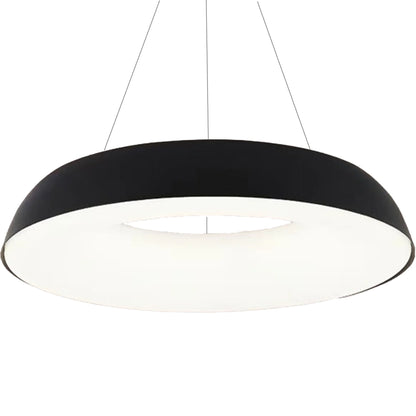 Lustra LED suspendata cu Telecomanda CHIARA, 37W, Lumina Rece/Calda/Neutra, Dimabila, Negru