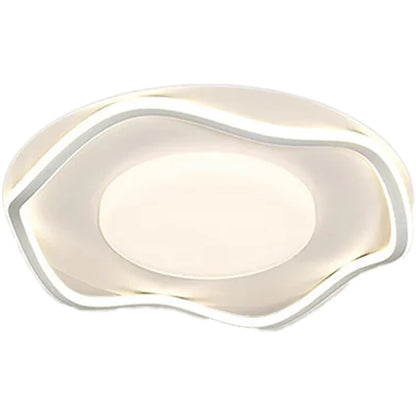 Lustra LED cu telecomanda MODERNO 75W, 2 Cercuri, lumina Rece/Calda/Neutra, Dimabila, Alb