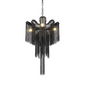 Candelabru Aurora, 4xE14, Diametru 43 cm, Inaltime 68 cm, Negru, Metal