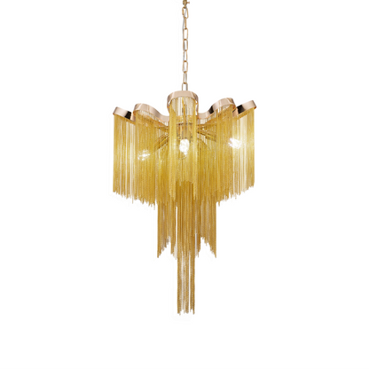 Candelabru Aurora, 4xE14, Diametru 43 cm, Inaltime 68 cm, Auriu, Metal