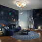 Lustra LED ASTRONAUT 60W, 6xE27, lumina Rece/Calda/Neutra, Alb