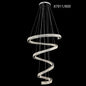 Candelabru LED TWIST, Diametru 80 cm, Inaltime 150 cm, Lumina Rece/Neutra/Calda, Dimabila, Argintiu, Cristal, Otel