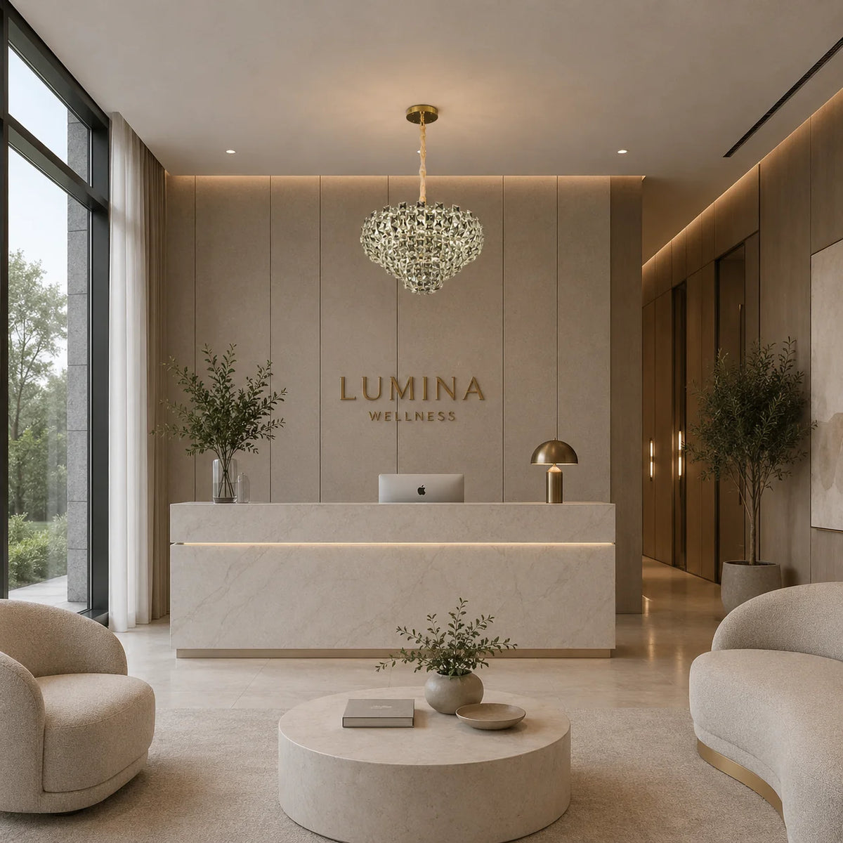 Candelabru Cristal HERT Nobile, 24W, 4xE14, Lumina Rece/Calda/Neutra, Inaltime Reglabila, Metal si Cristal, Auriu