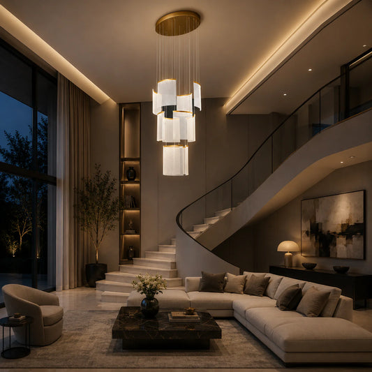 Candelabru Cristal LED 60W Alduino Auriu 80cm Auriu