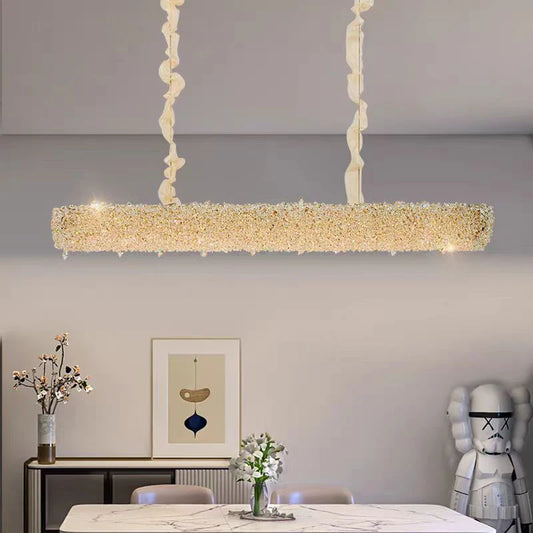 Candelabru Cristal, HOHENZOLLERN Imperio, 35W, Diametru 100cm, Lumina Rece/Calda/Neutra, Auriu, Inaltime Reglabila