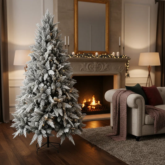 Decoratiune Brad Artificial GLEIS, 180 cm, 790 varfuri, Suport Metalic, Plastic, Verde