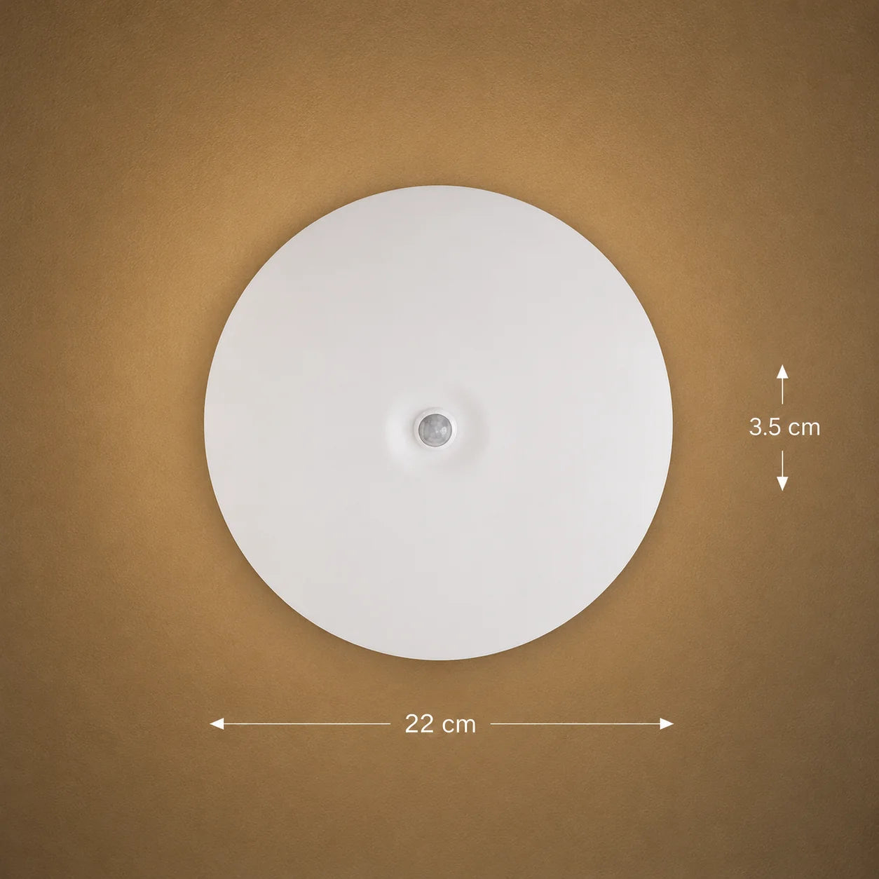 Plafoniera LED PL8001, D22cm, IP44, 8W, Lumina Rece 6000k, Plastic, Alb